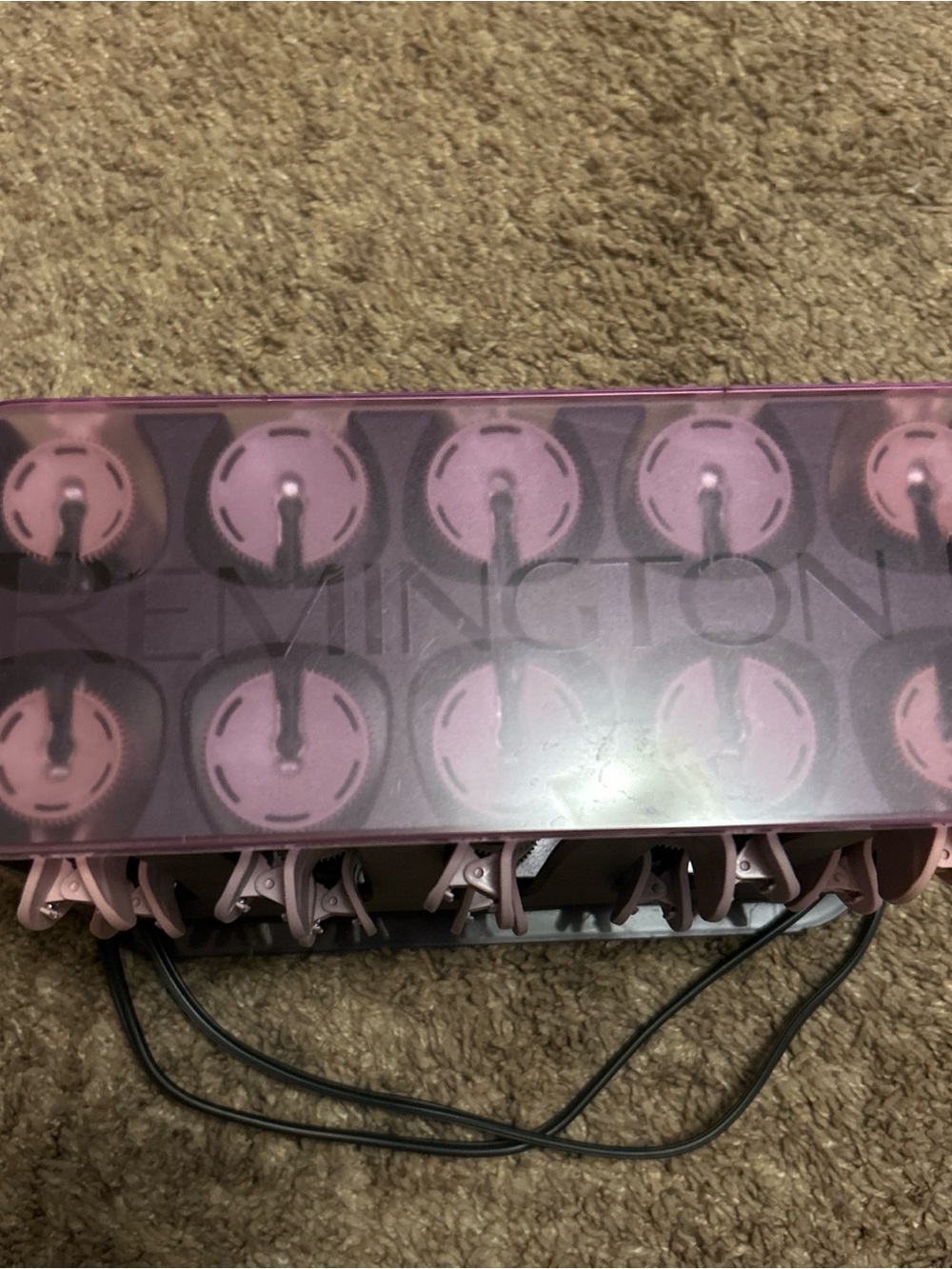 Remington Pink Heated Rollers Set with Clips